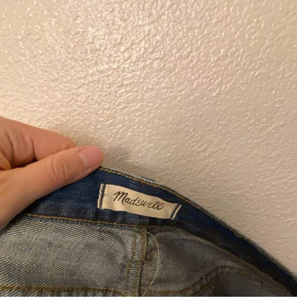 Madewell Perfect Vintage Straight 100% cotton Jean Mom Med Wash Leg Pants - 27 - Picture 8 of 10